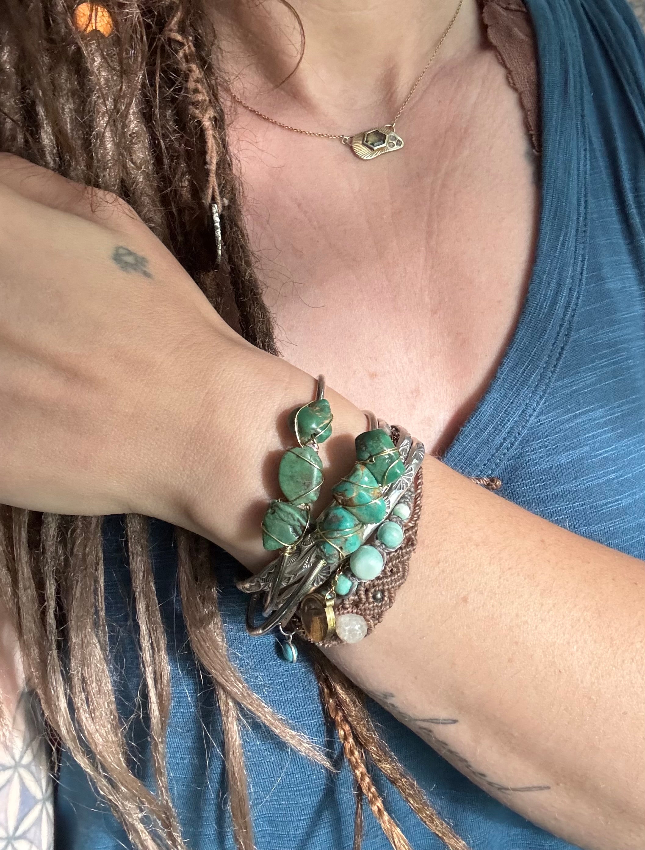 Natural Turquoise Cuff