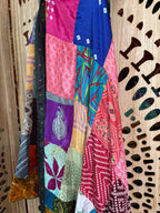 Patchwork Silk Sari Wrap Skirt