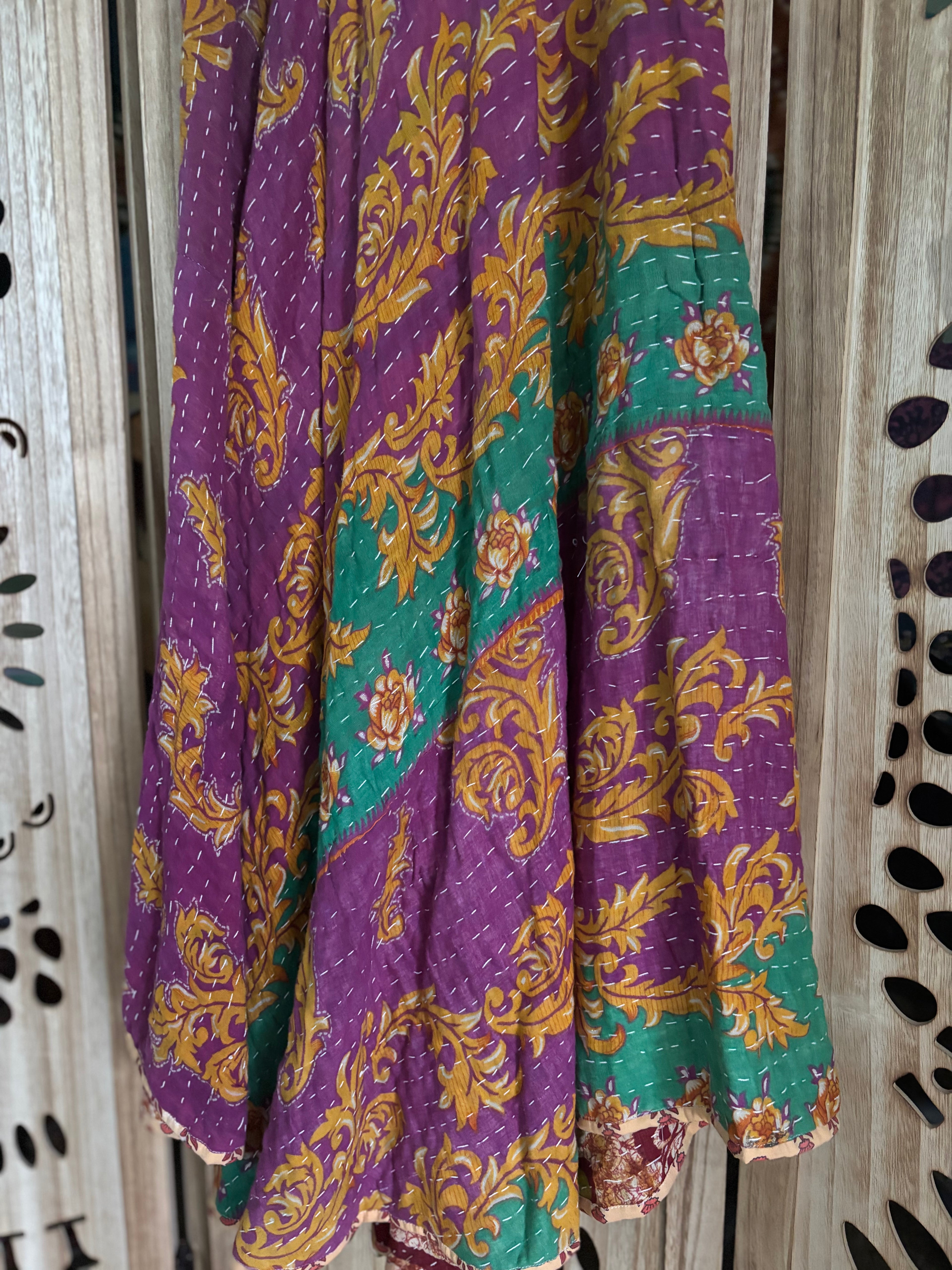 Kantha Wrap Skirt