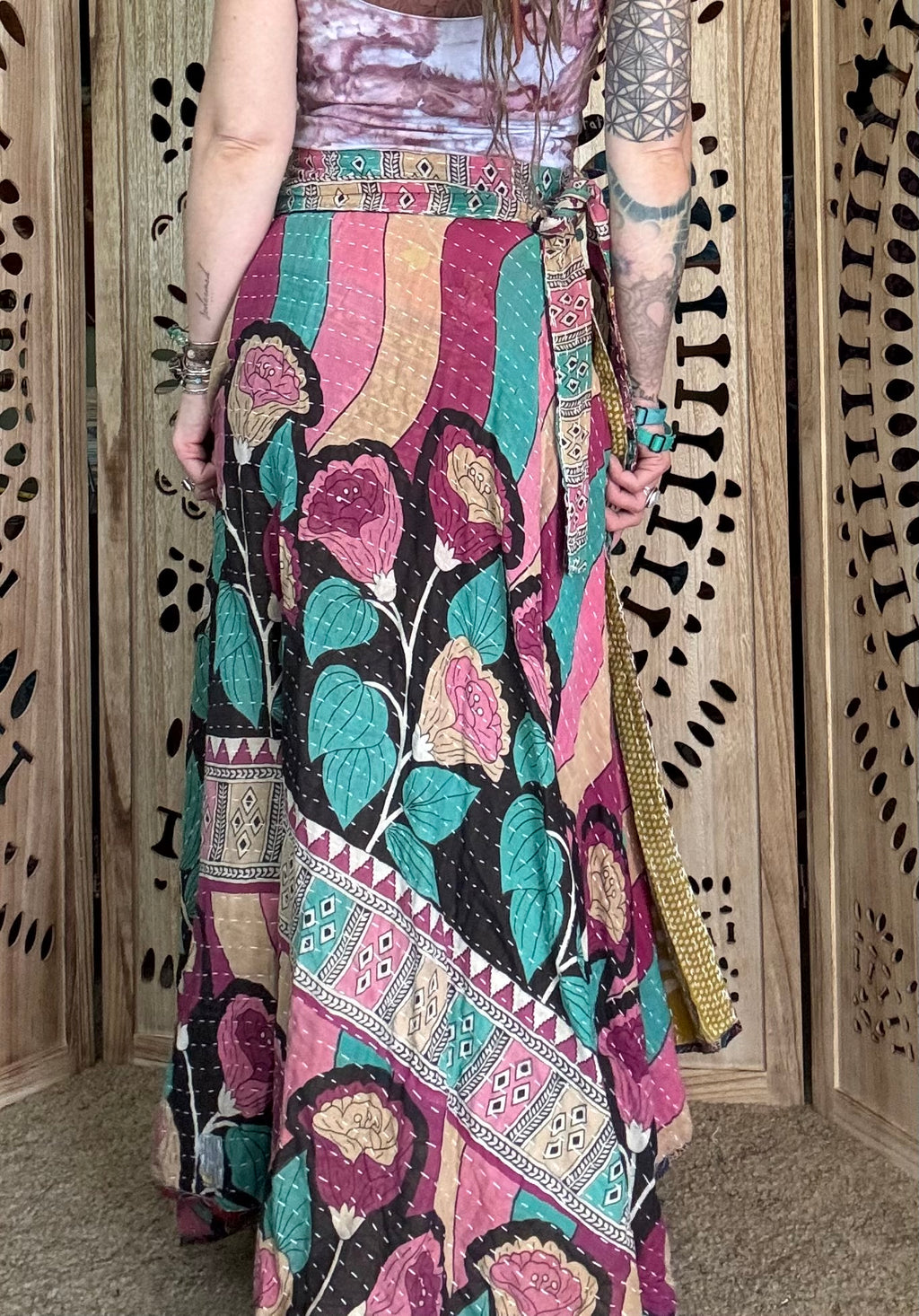 Kantha Wrap Skirt