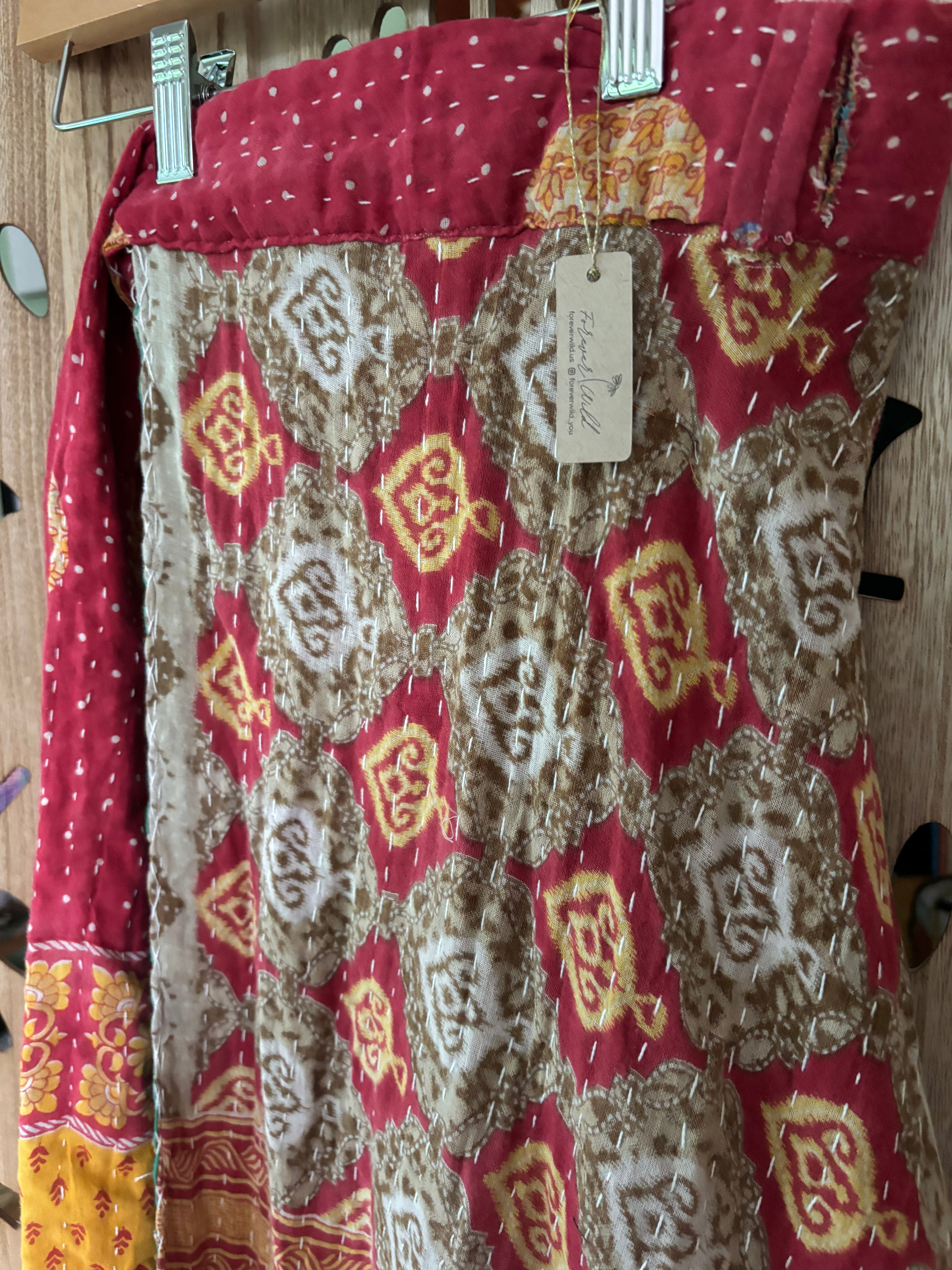 Kantha Wrap Skirt