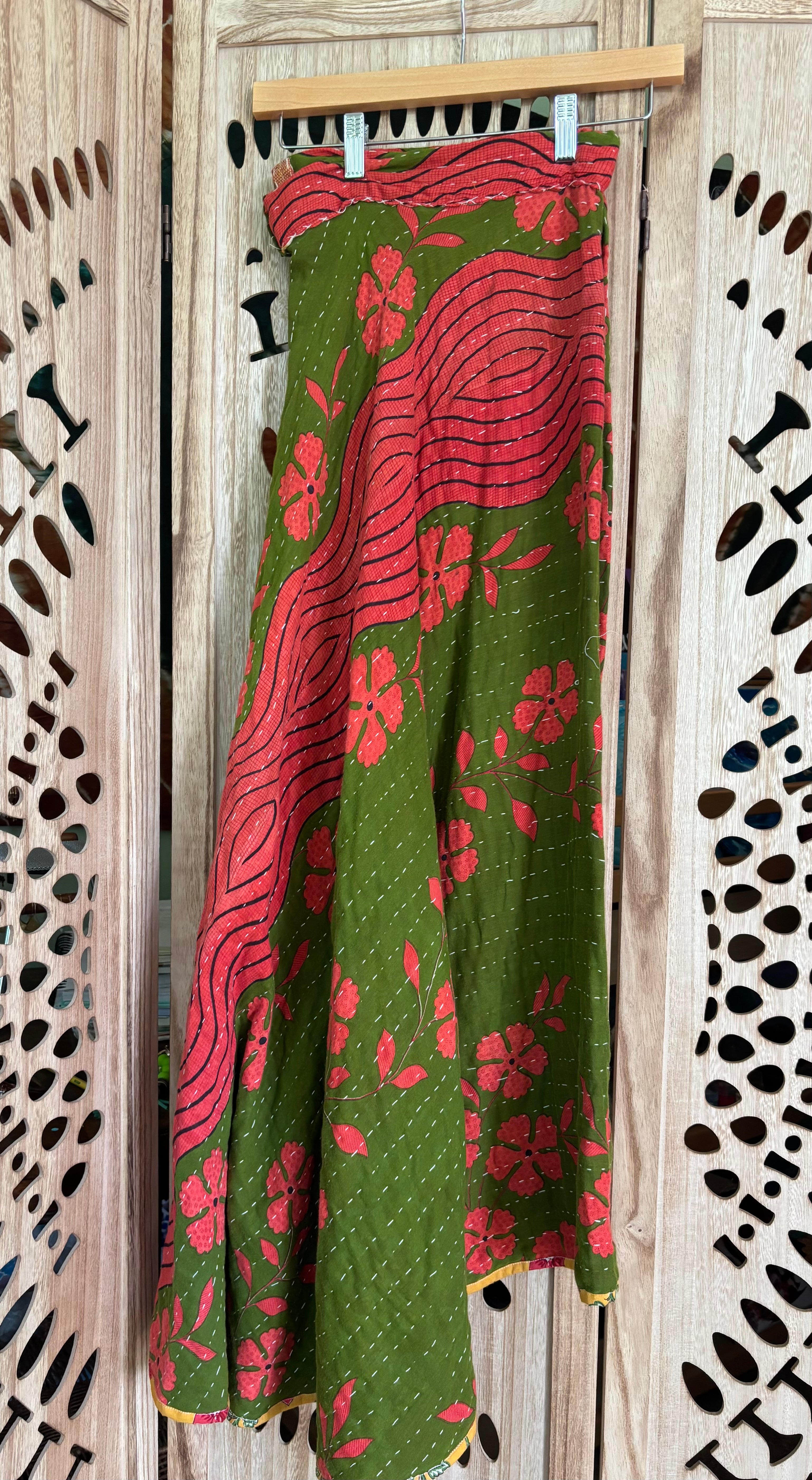Kantha Wrap Skirt