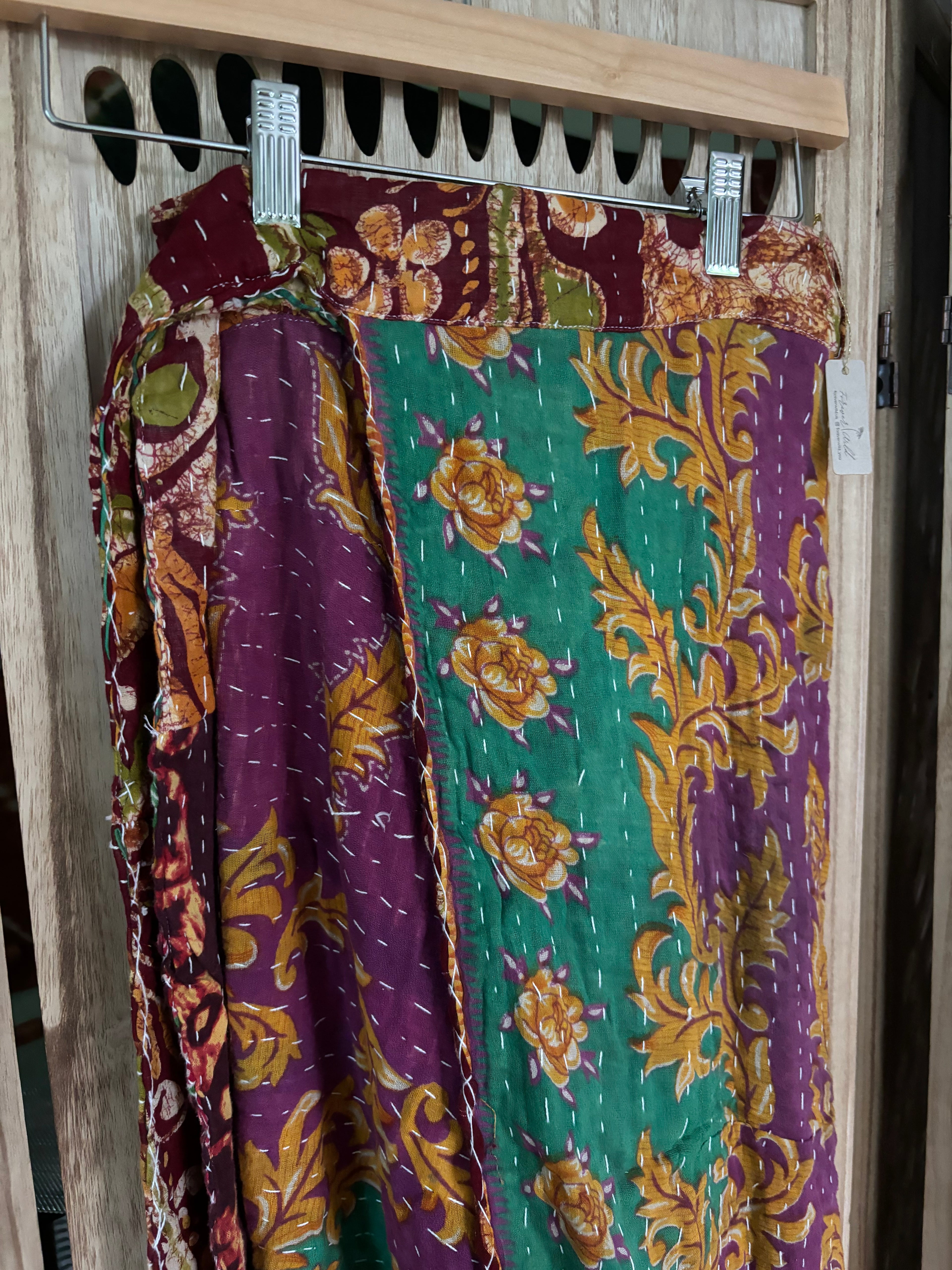 Kantha Wrap Skirt