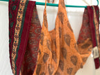 Sari Silk Double Sided Crop Top