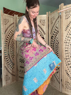 Kantha Wrap Skirt