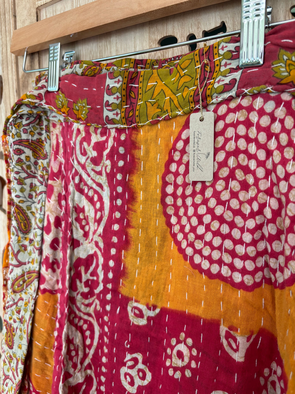 Kantha Wrap Skirt