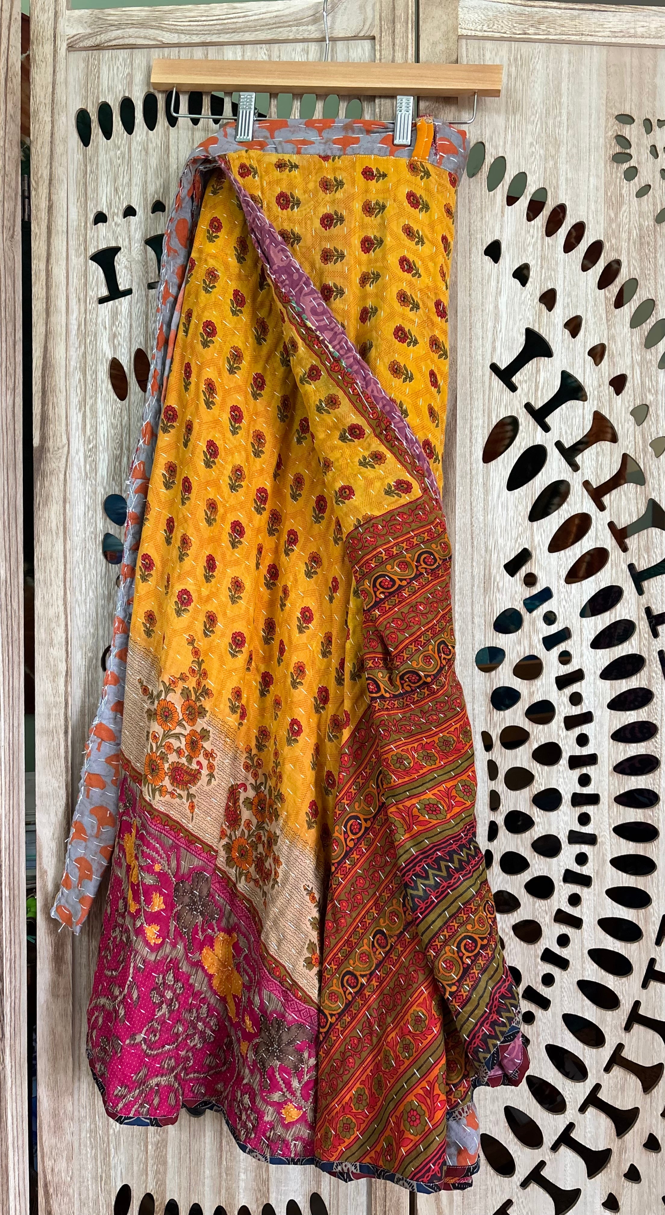 Kantha Wrap Skirt