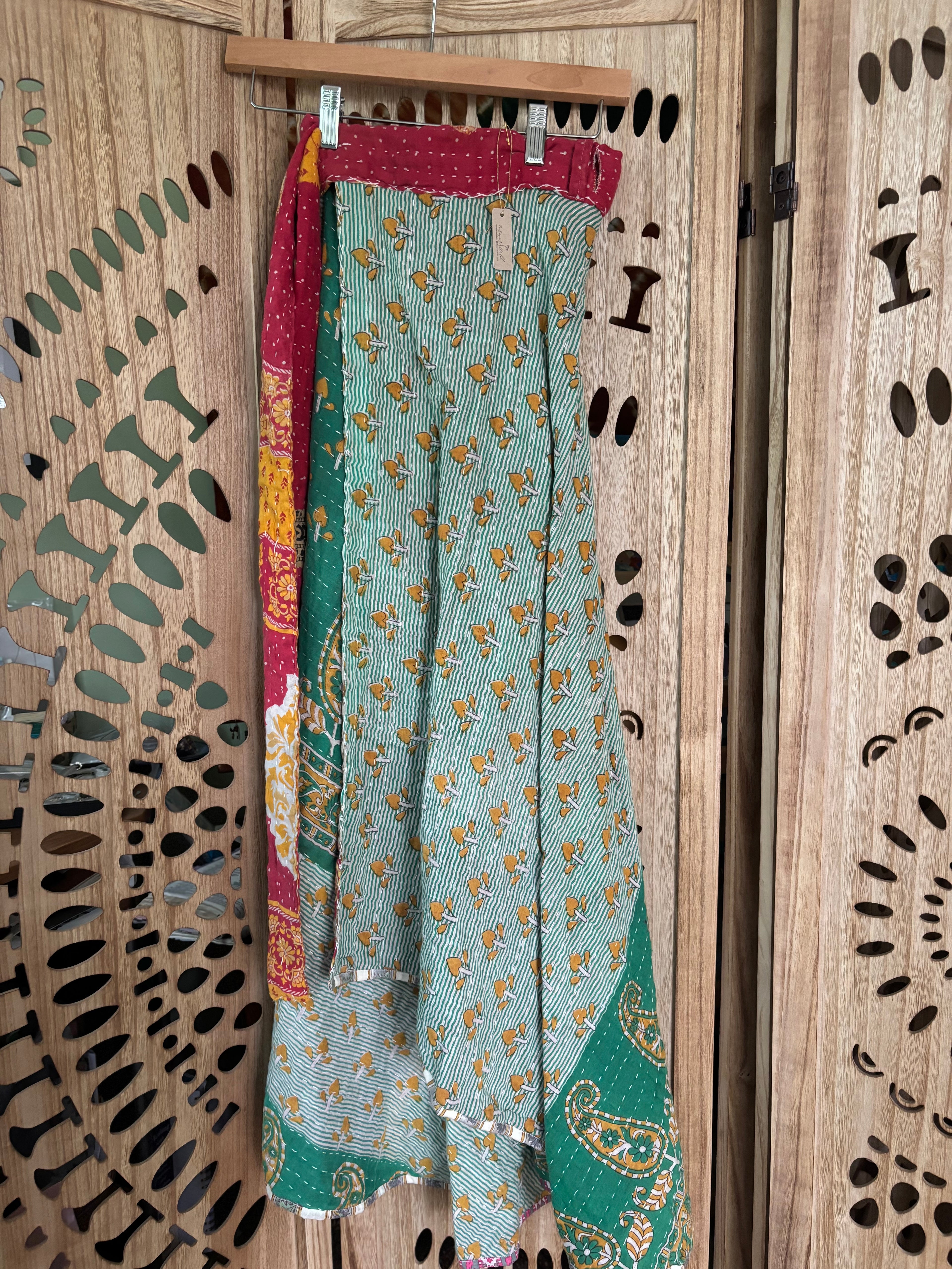 Kantha Wrap Skirt