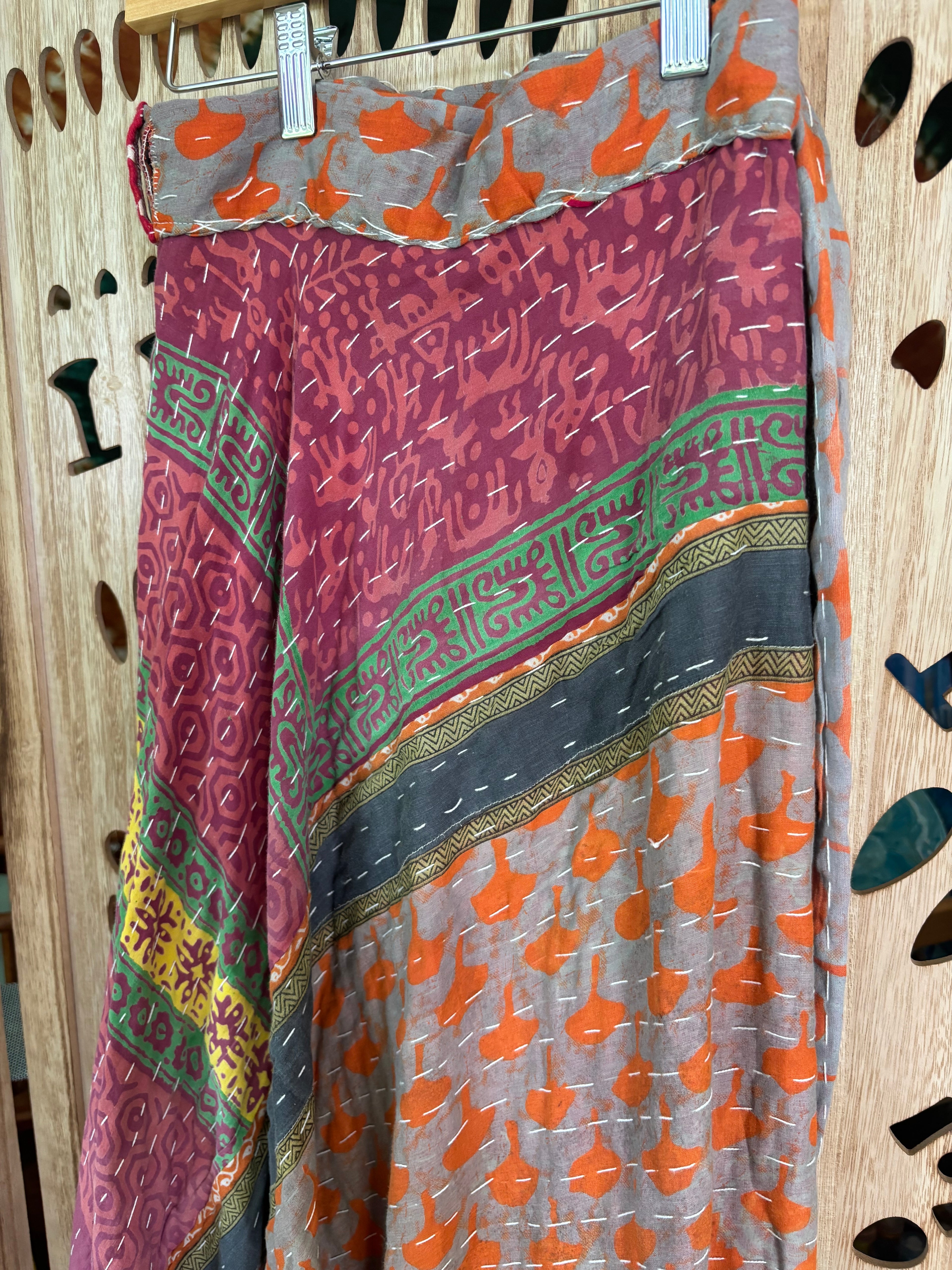 Kantha Wrap Skirt