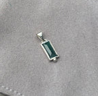 Blue Tourmaline Solid Sterling 925 Silver Necklace