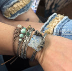Raw Moonstone Cuff