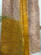Handmade 100% Cotton Kantha Quilted Reversible Wide Leg Pants