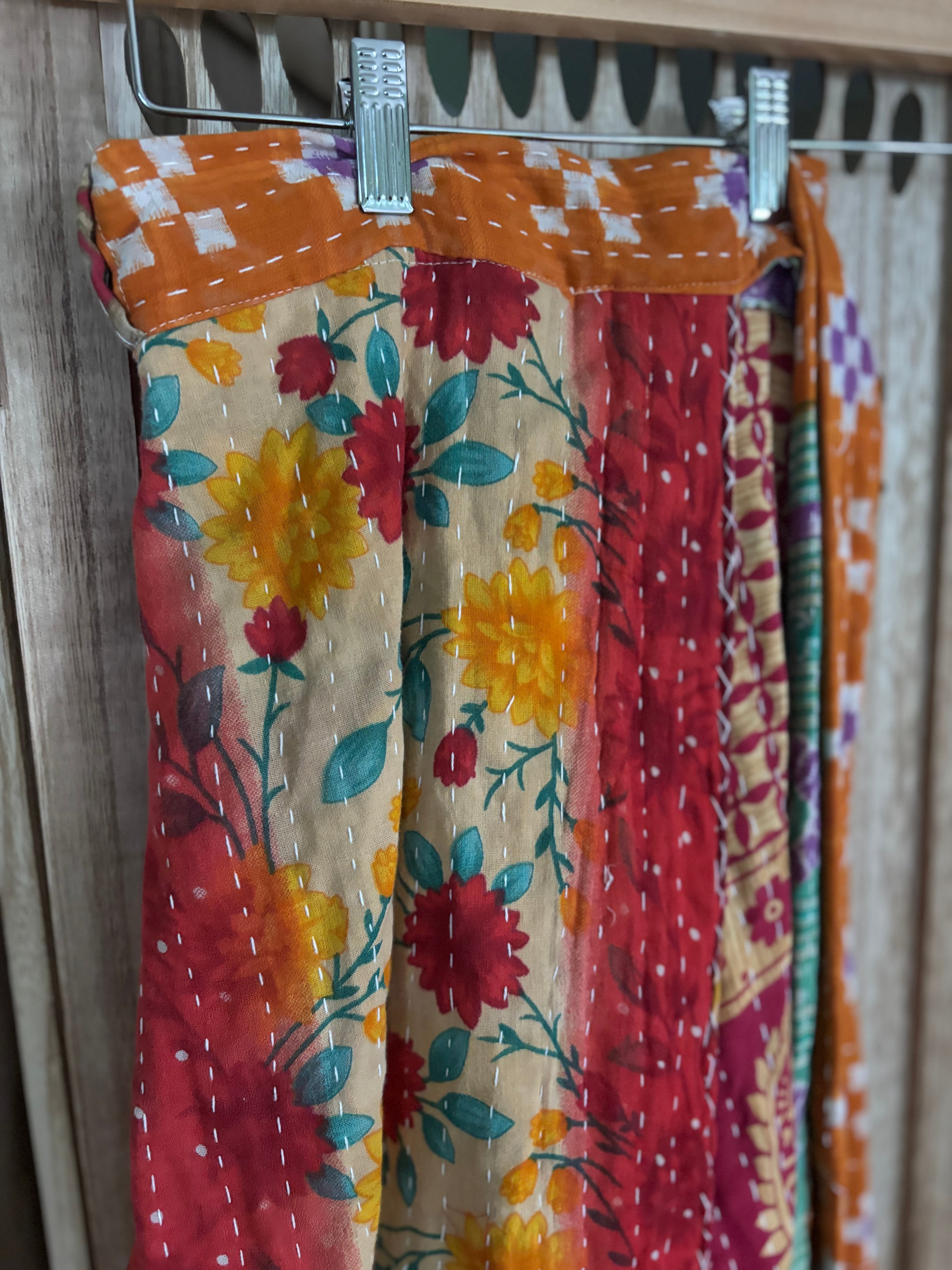 Kantha Wrap Skirt