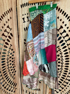 Patchwork Sari Silk Wrap Skirt