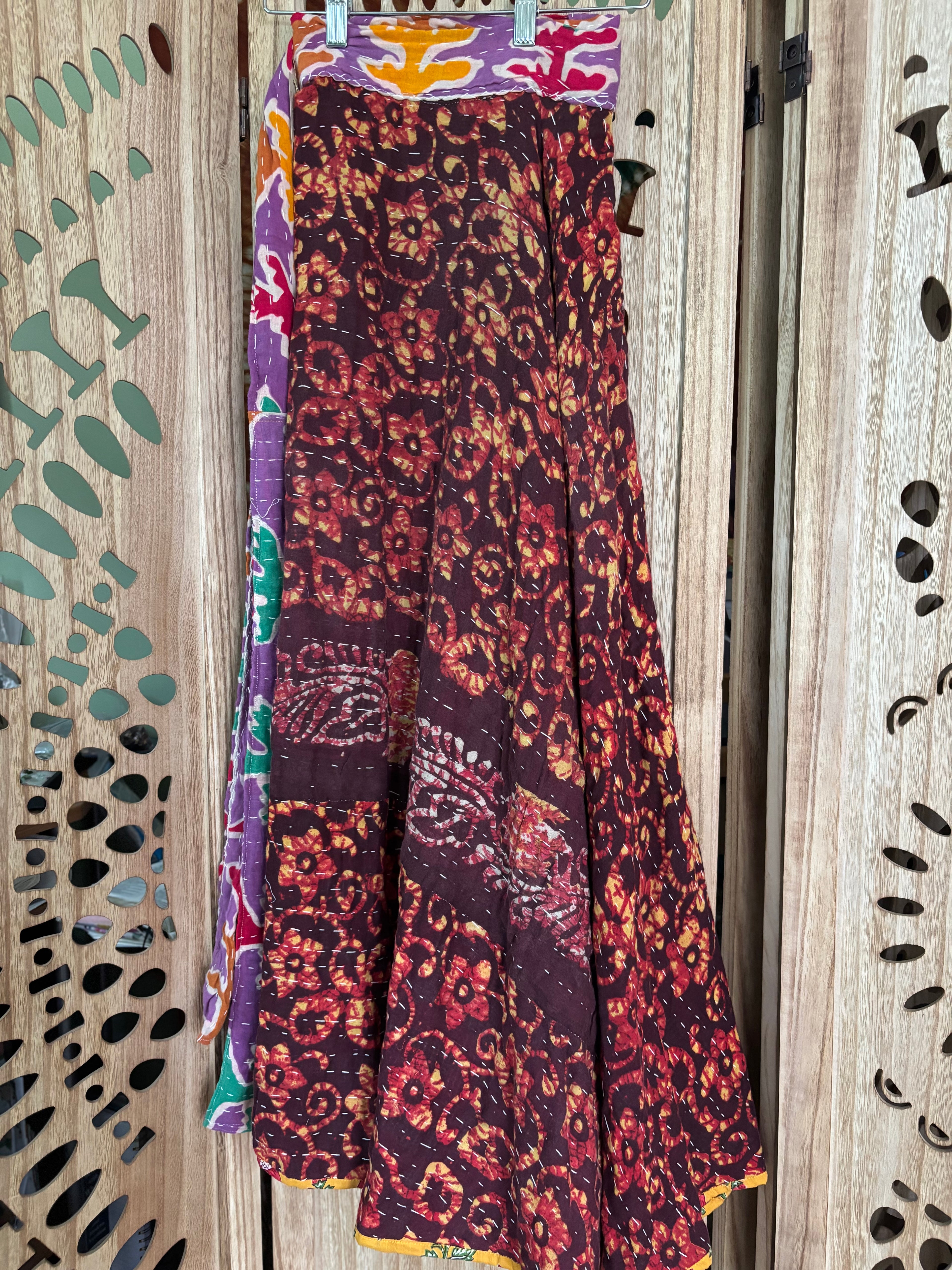 Kantha Wrap Skirt