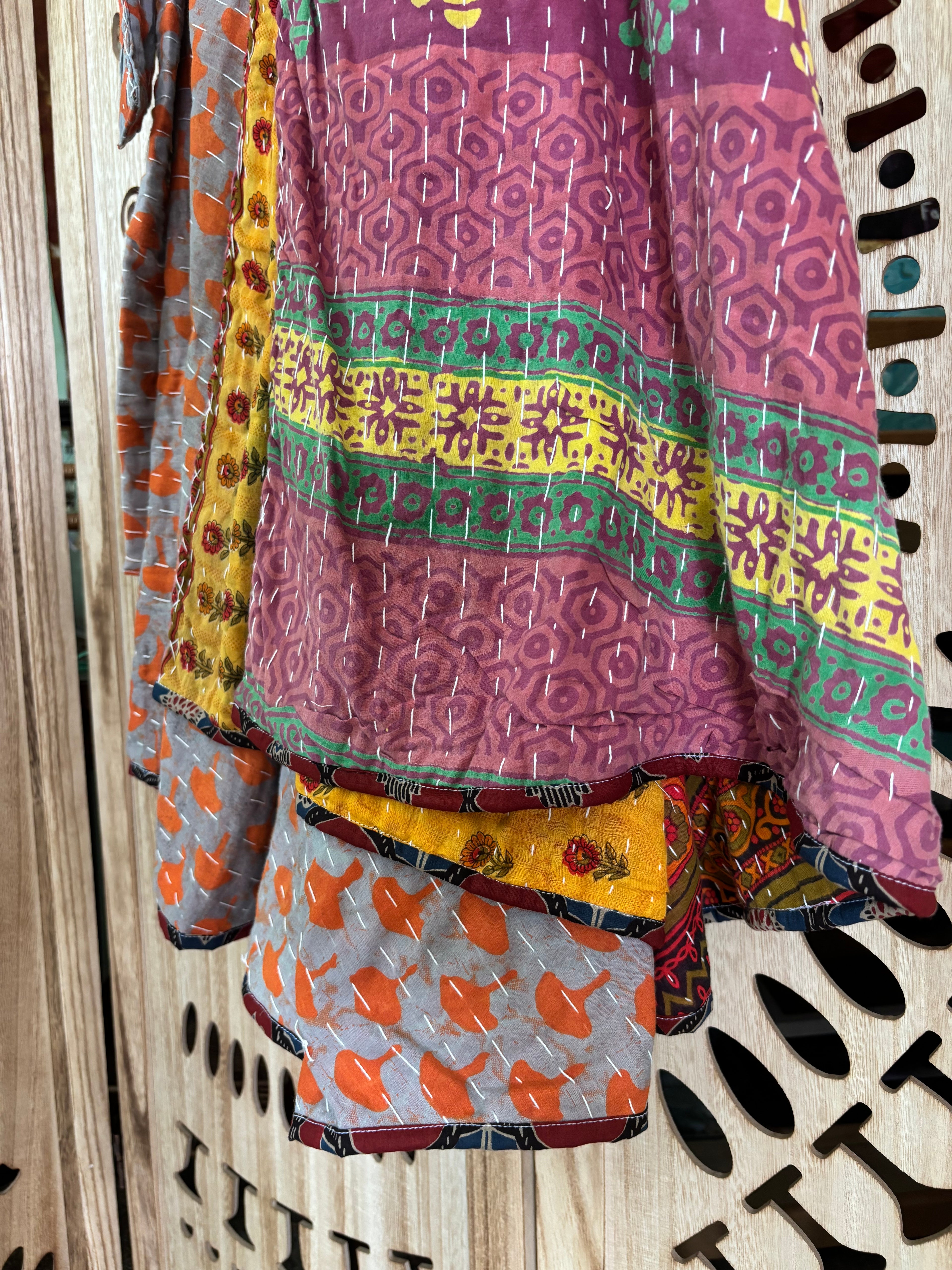 Kantha Wrap Skirt