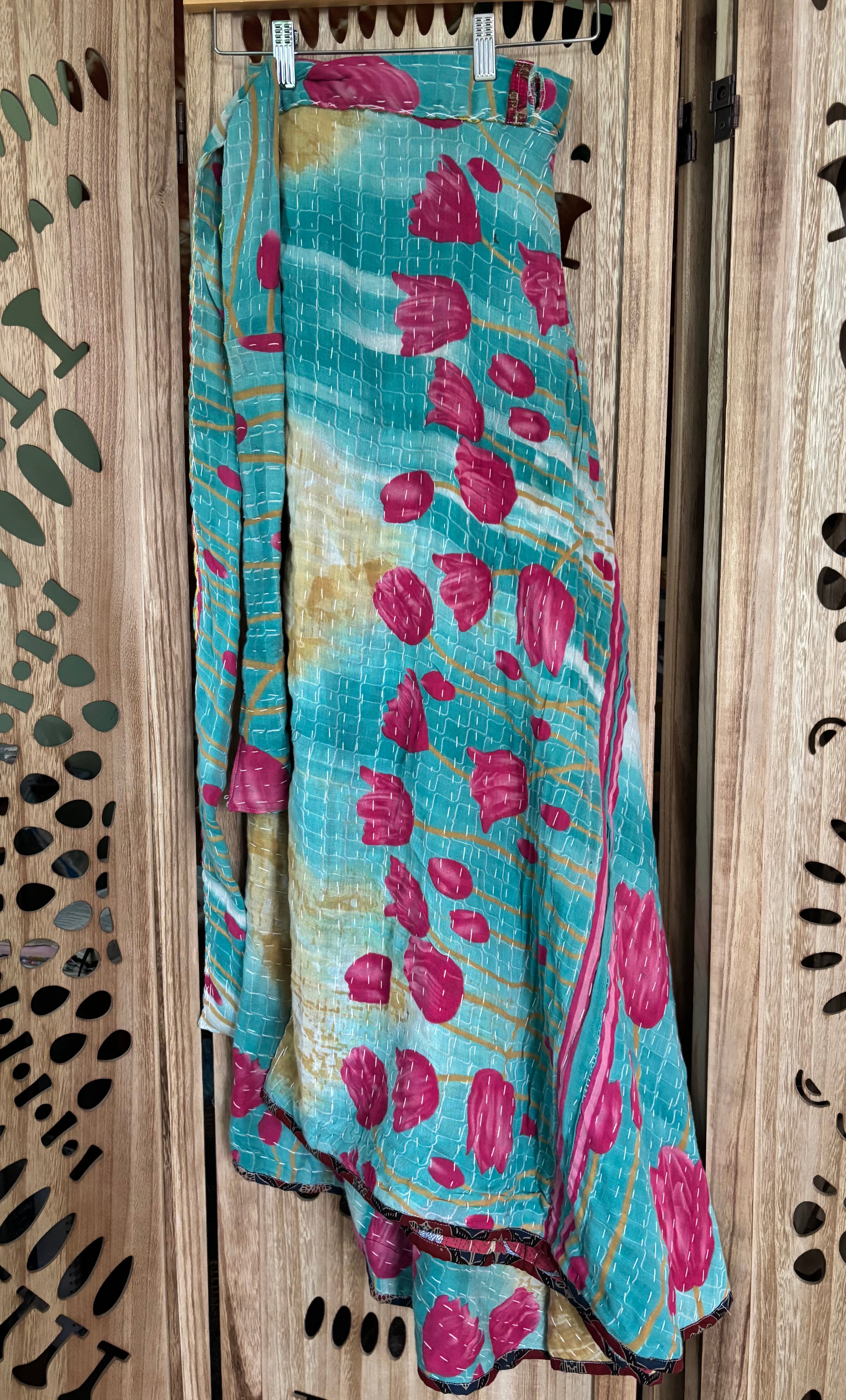 Kantha Wrap Skirt