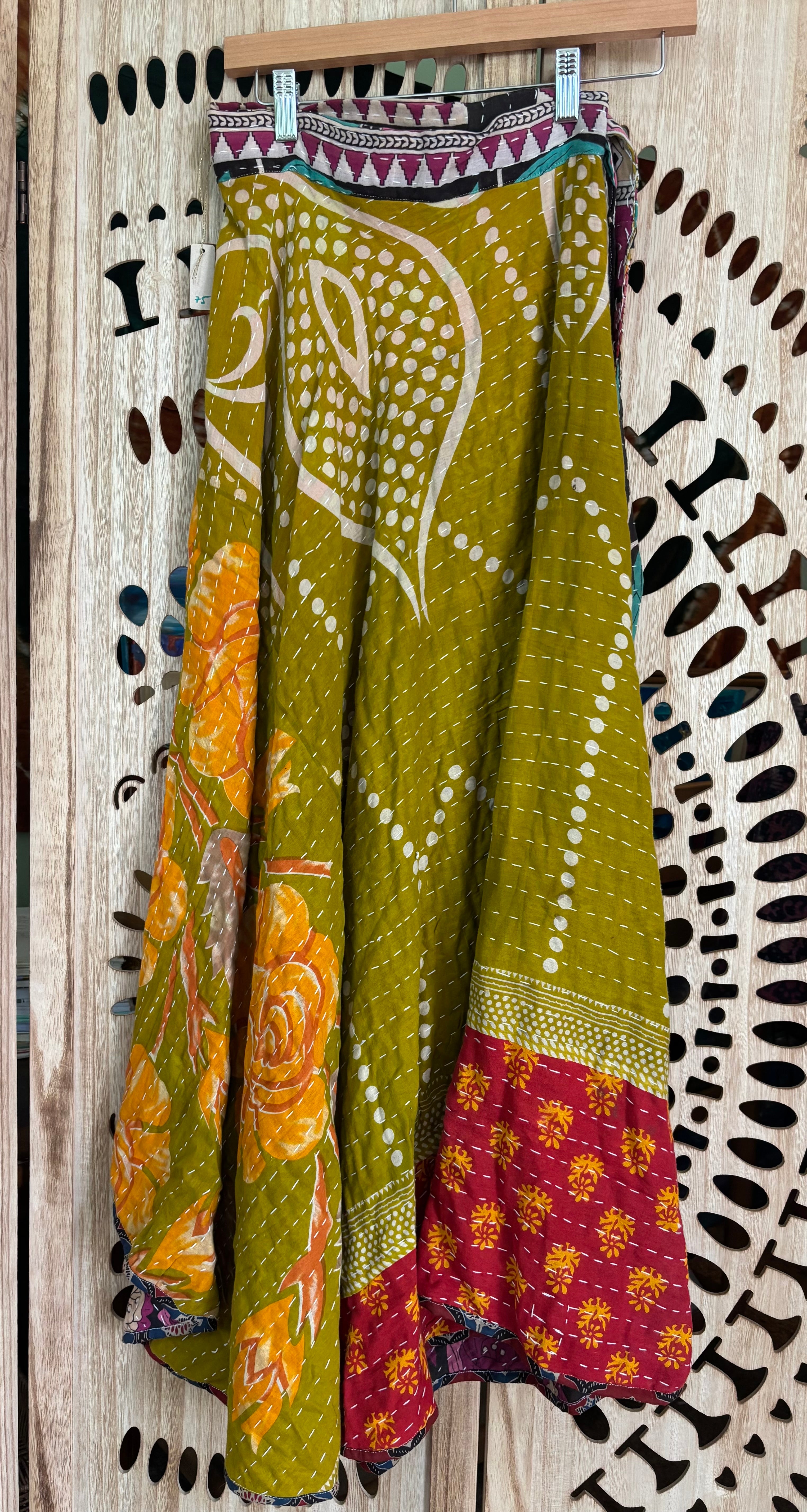 Kantha Wrap Skirt