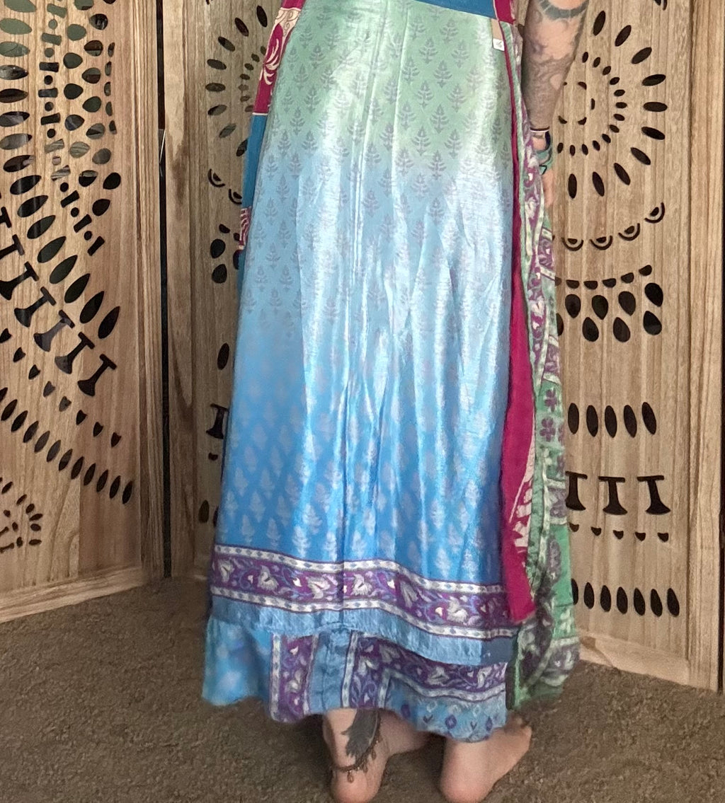 Sari Silk Wrap Skirt