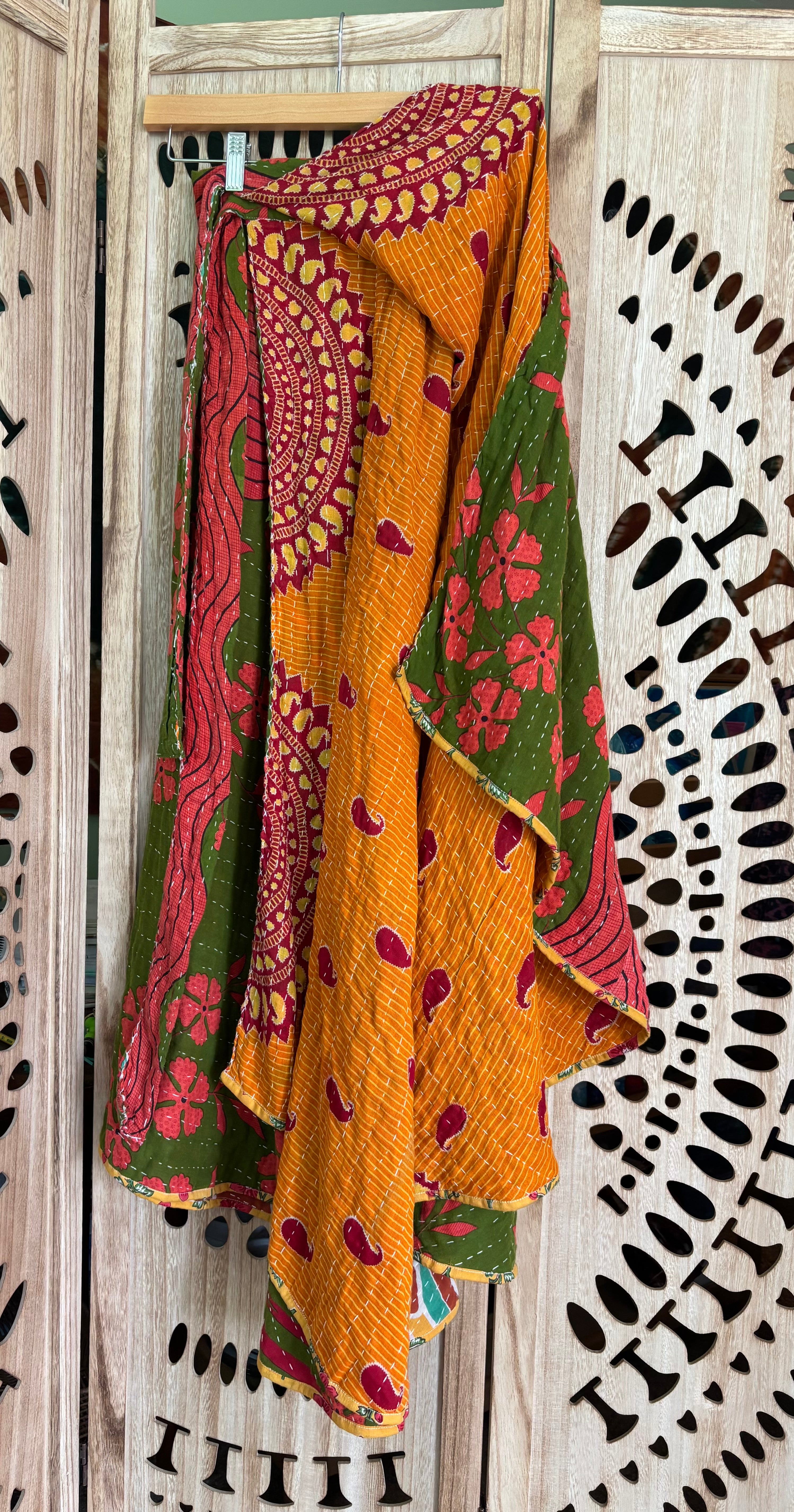 Kantha Wrap Skirt