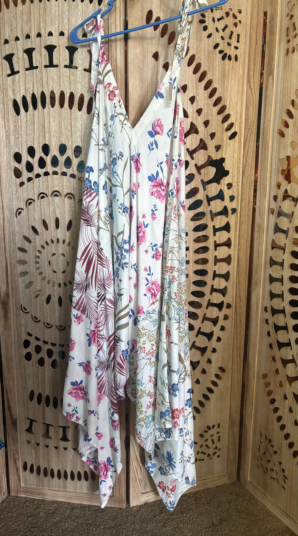 Ultra Soft Floral Patchwork Harem Wide Leg Jumper