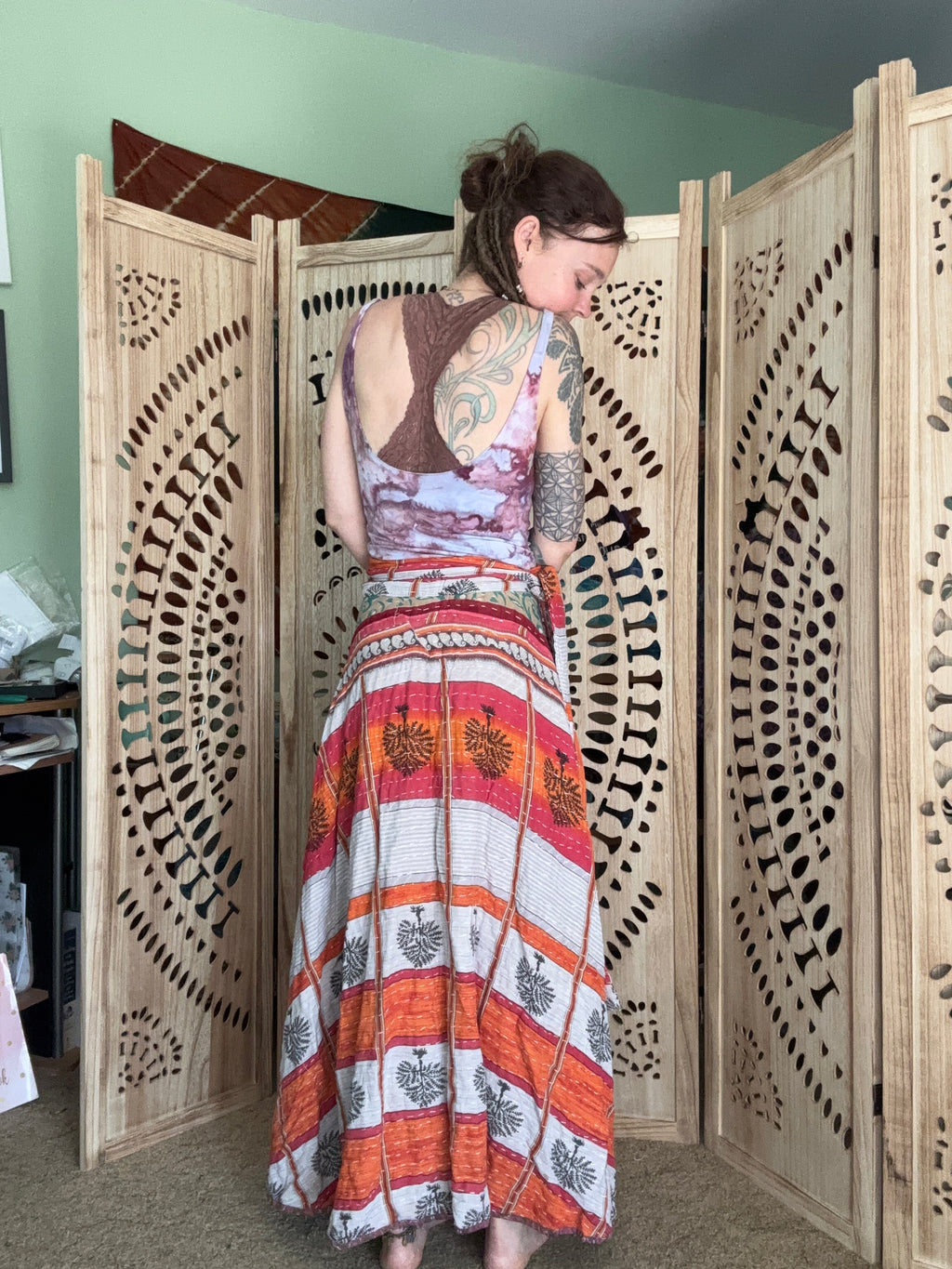 Kantha Wrap Skirt