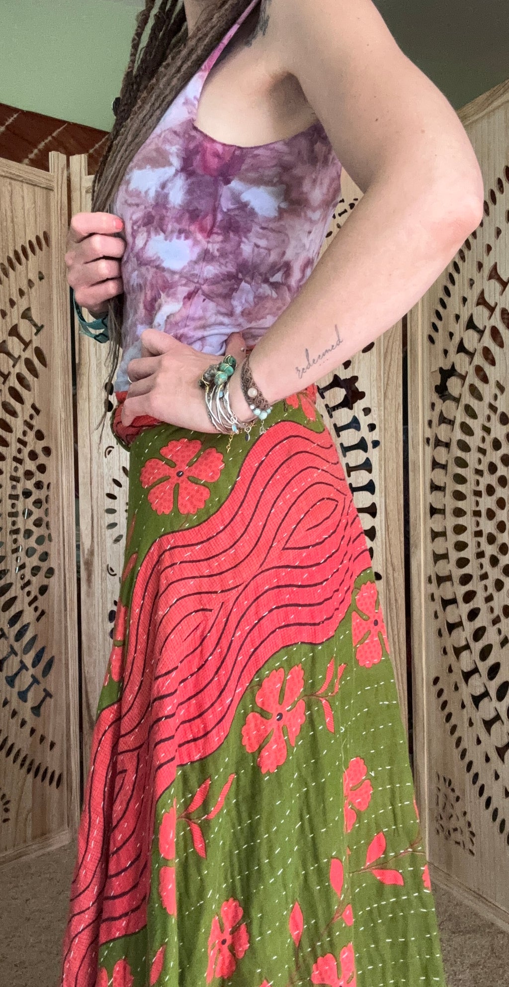 Kantha Wrap Skirt