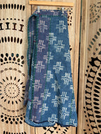 Indigo Kantha Wrap Skirt - Tribal Print