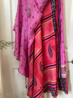 Worship Skirt | Bohemian Flowy Indian Silk Sari Wrap Skirt - Double Layer , Reversible | Free Flow Dancing Skirt