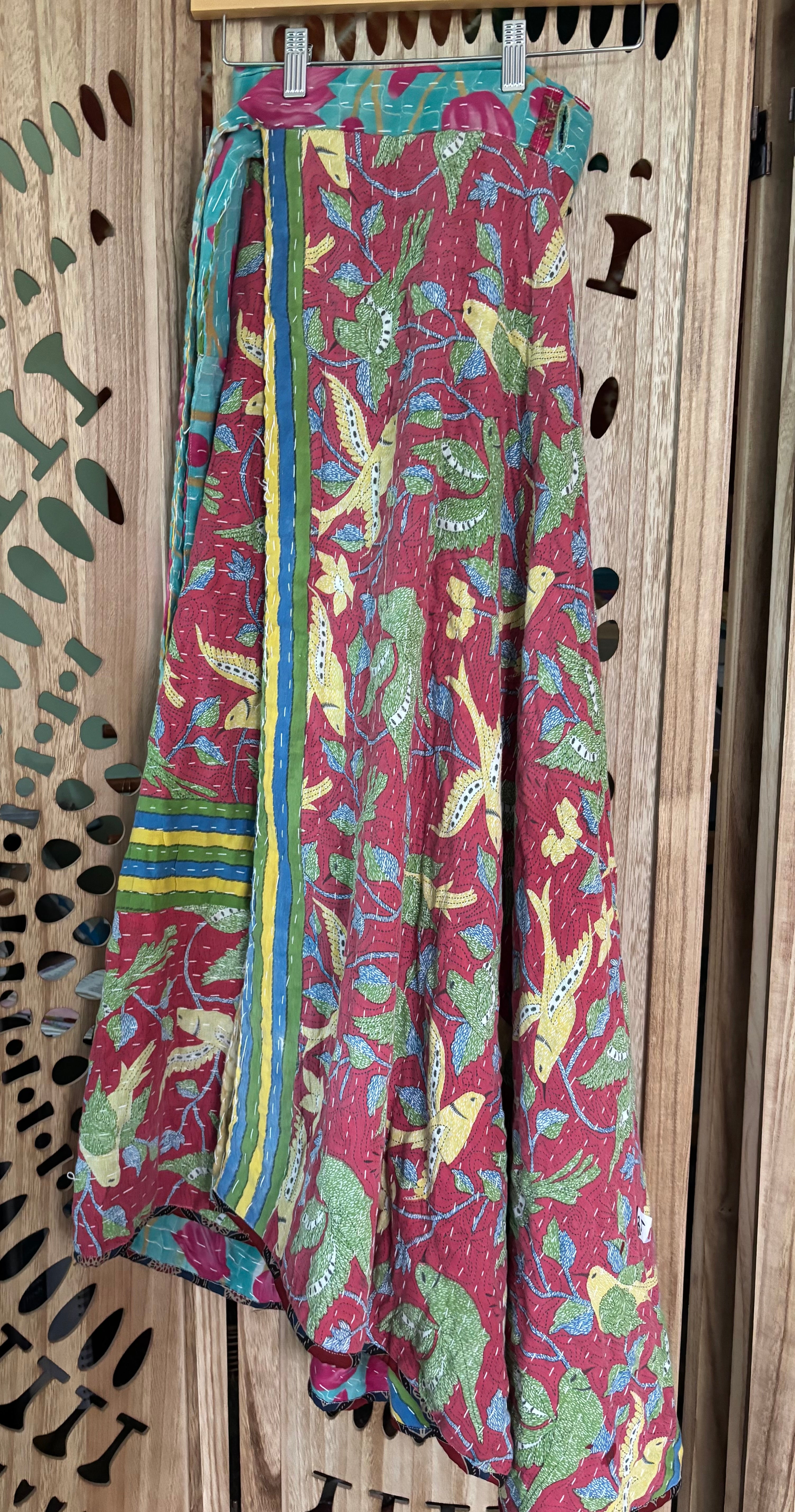 Kantha Wrap Skirt