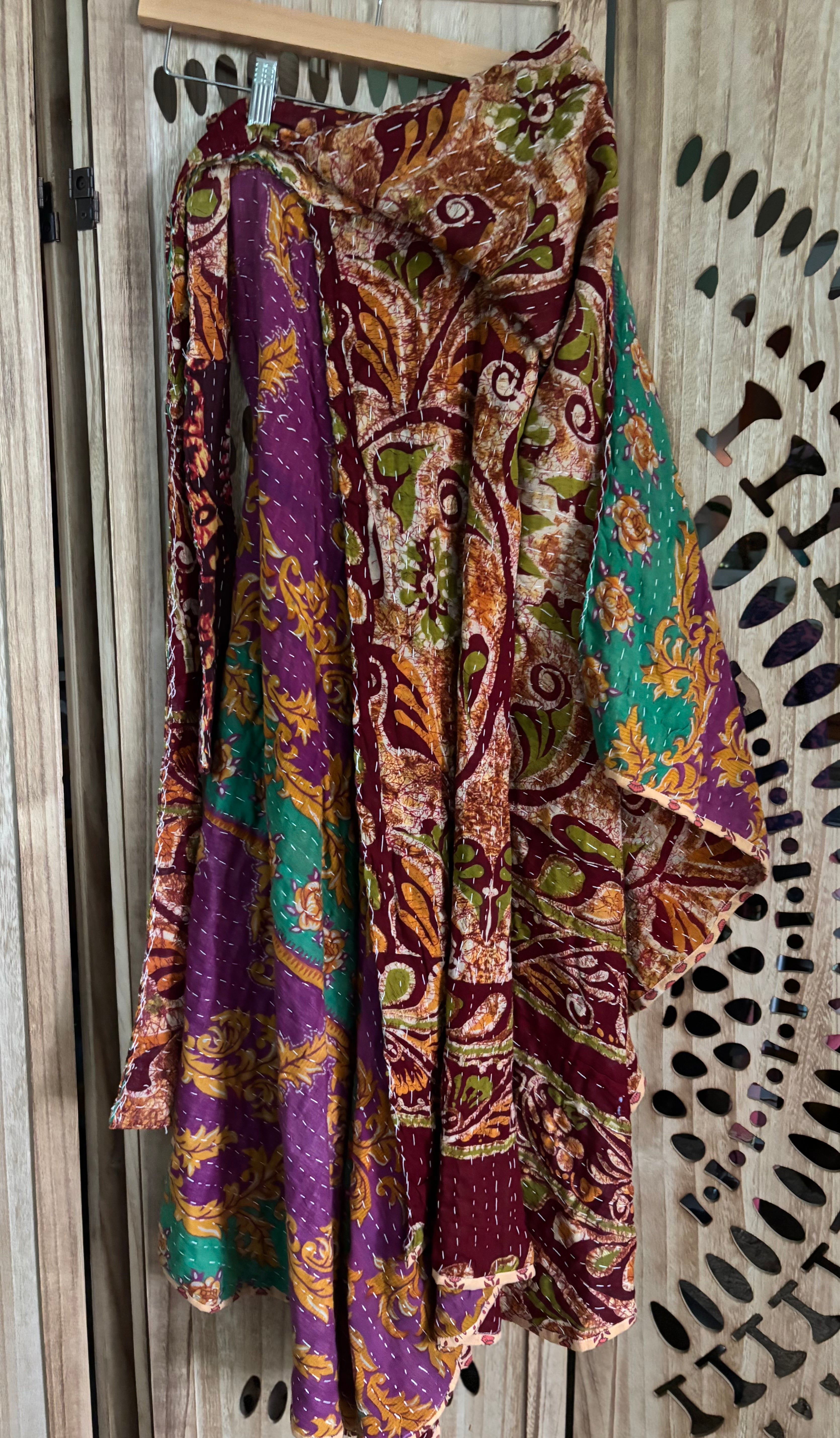 Kantha Wrap Skirt