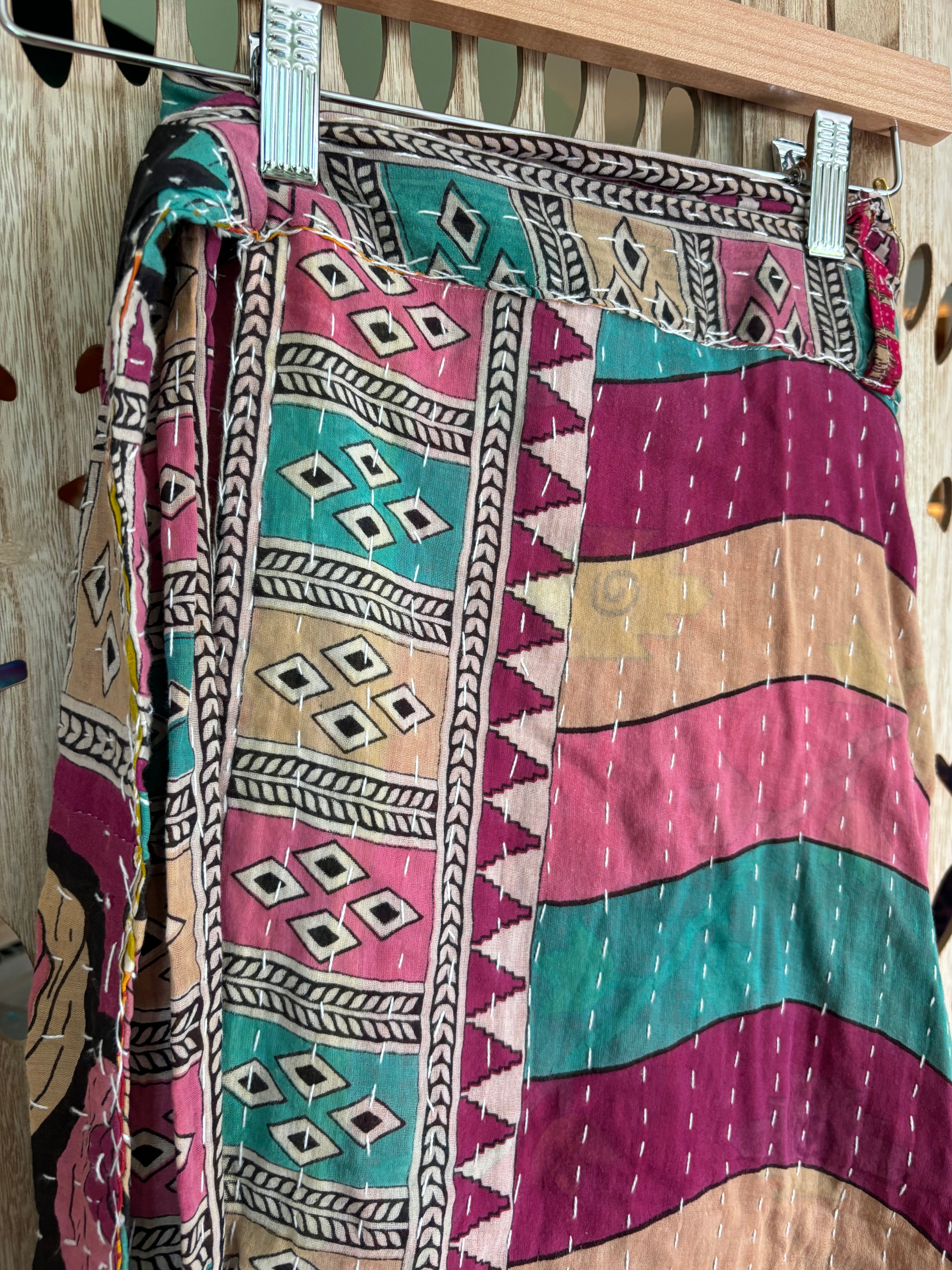 Kantha Wrap Skirt