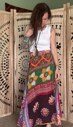 Kantha Wrap Skirt