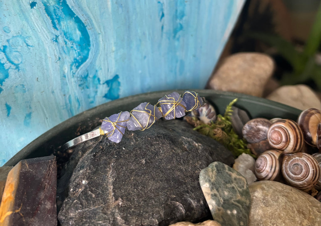 Raw Tanzanite Cuff