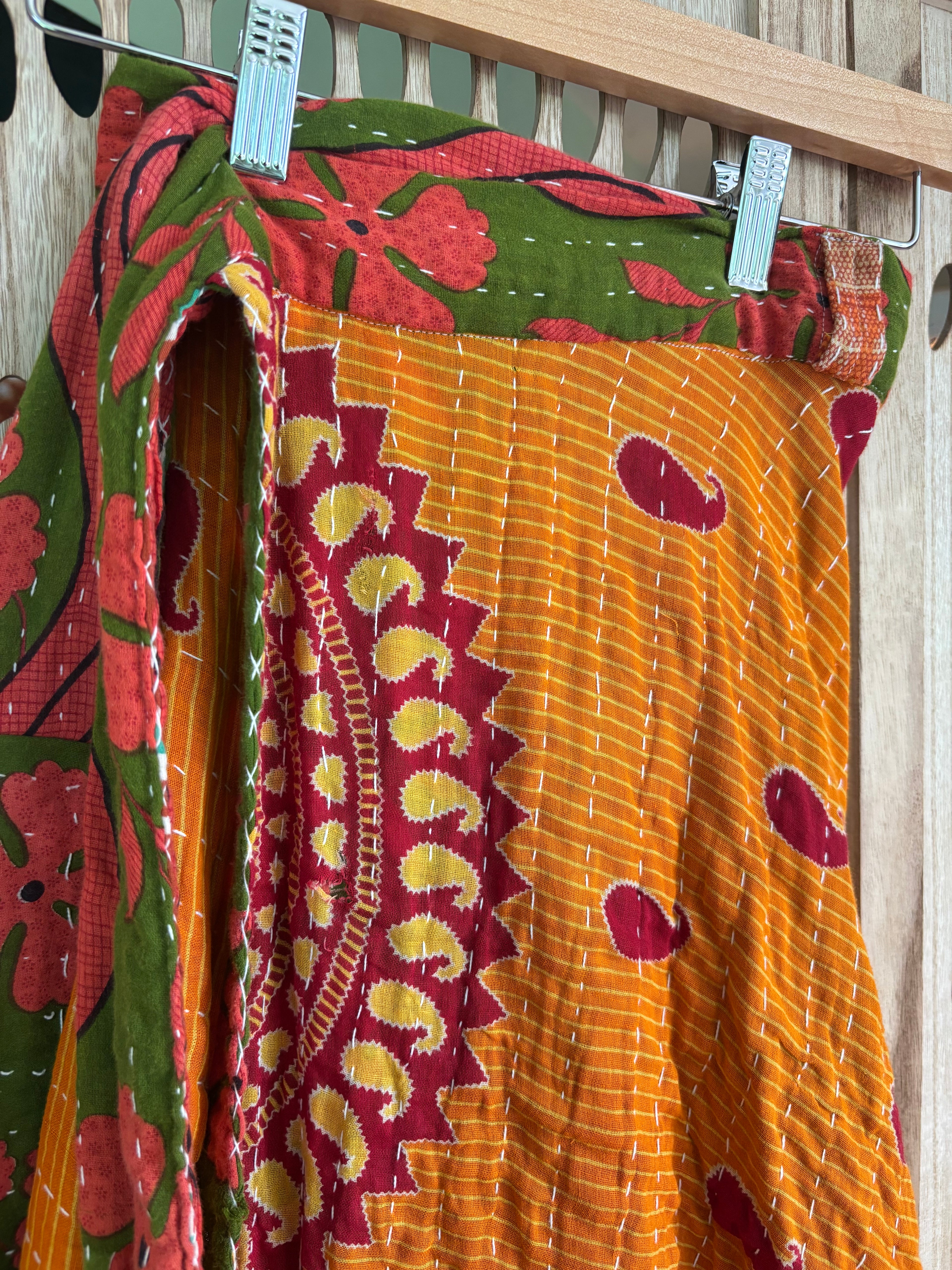 Kantha Wrap Skirt