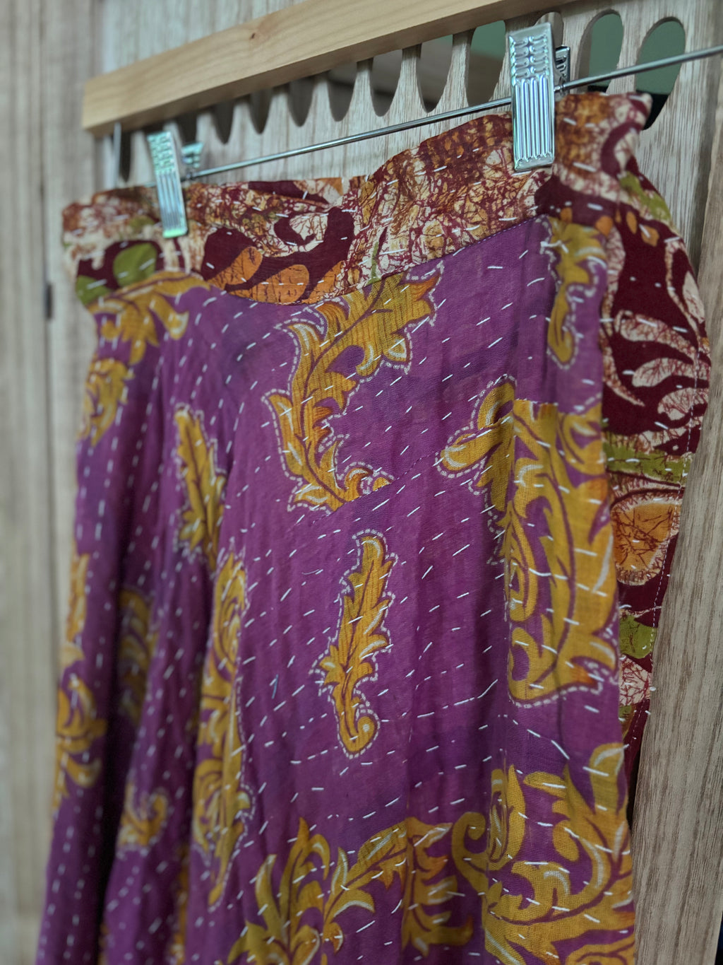 Kantha Wrap Skirt