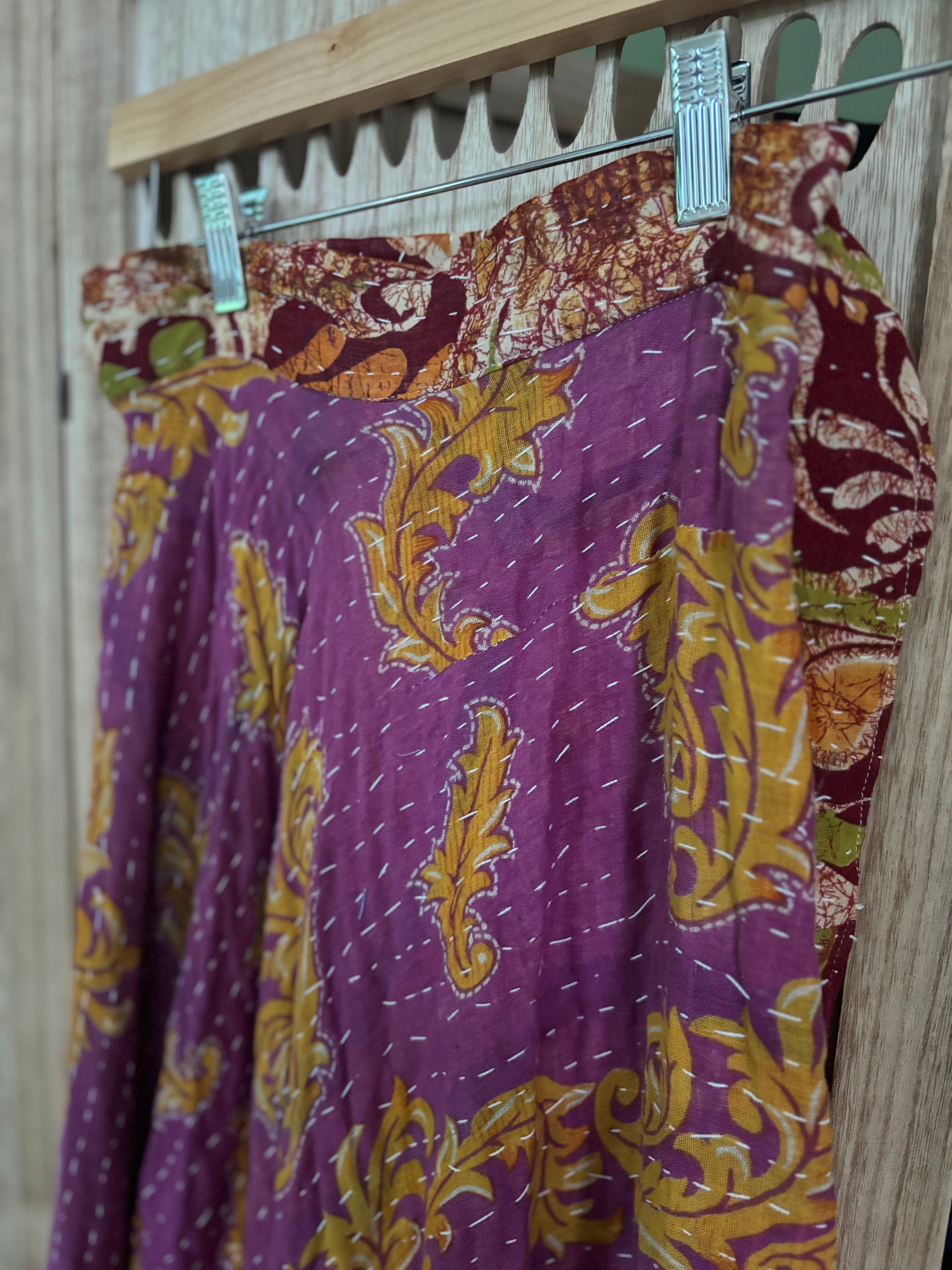 Kantha Wrap Skirt