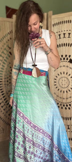 Sari Silk Wrap Skirt