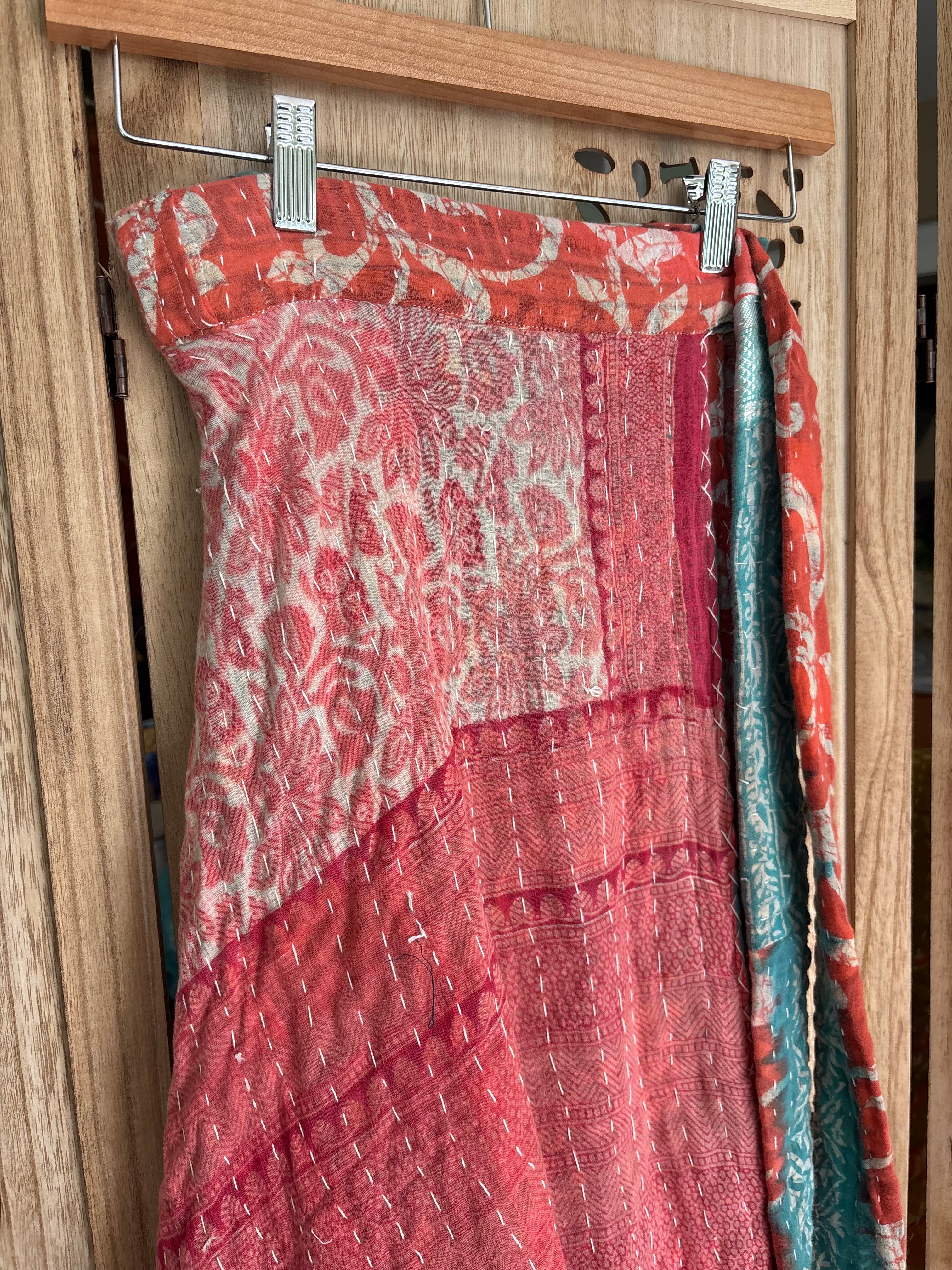 Kantha Wrap Skirt
