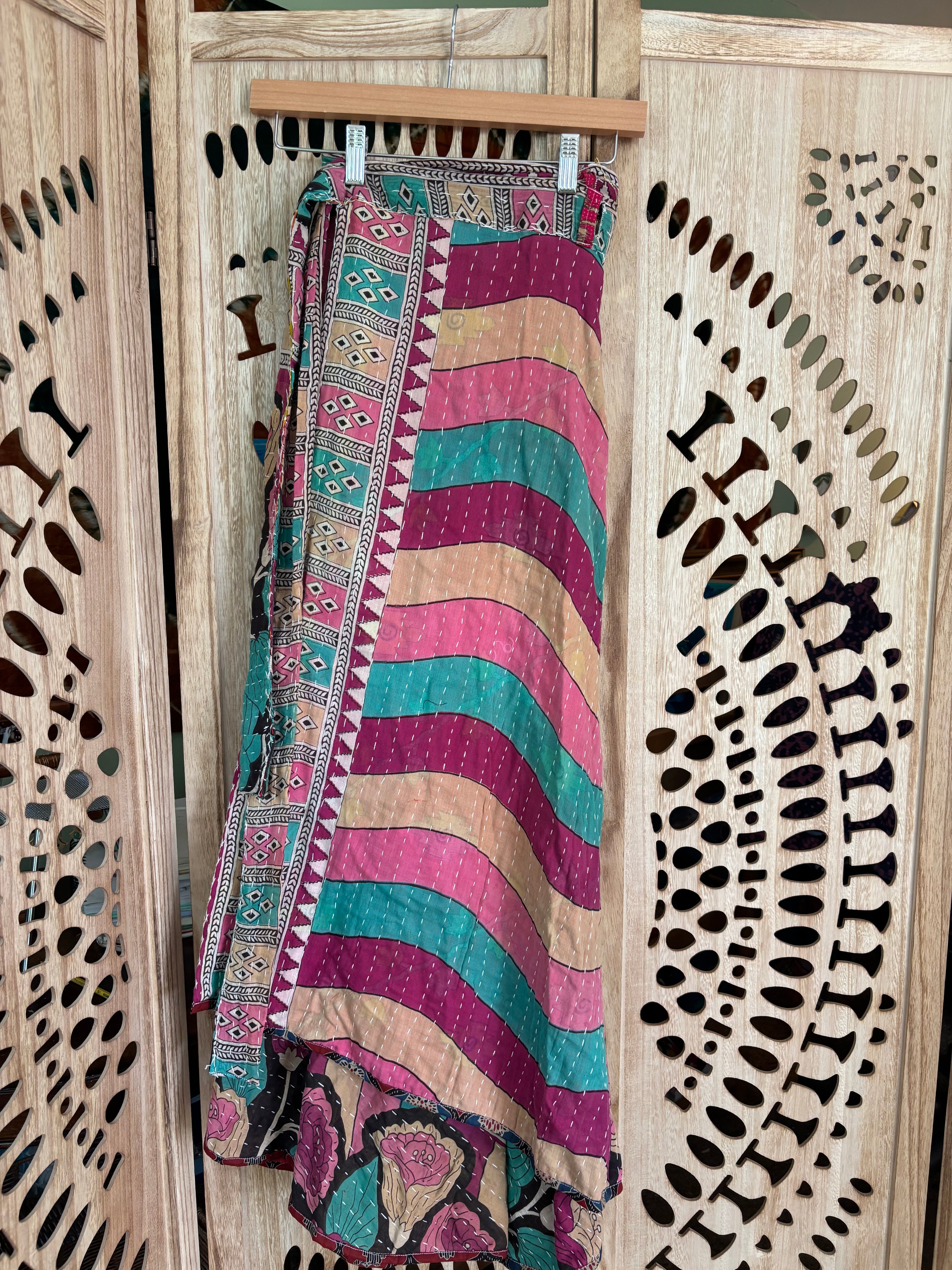 Kantha Wrap Skirt