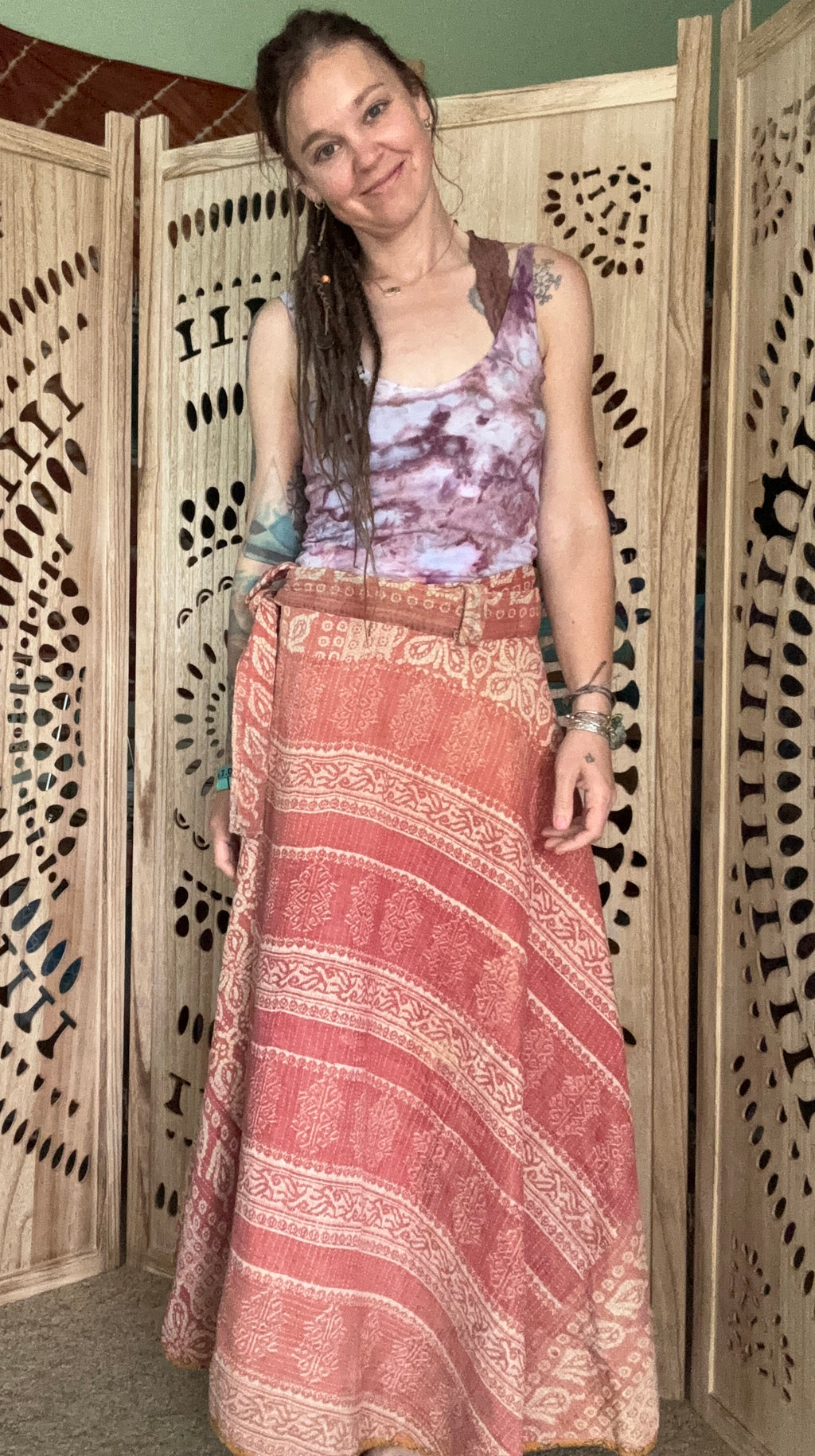 Kantha Wrap Skirt ~ Thick Fabric