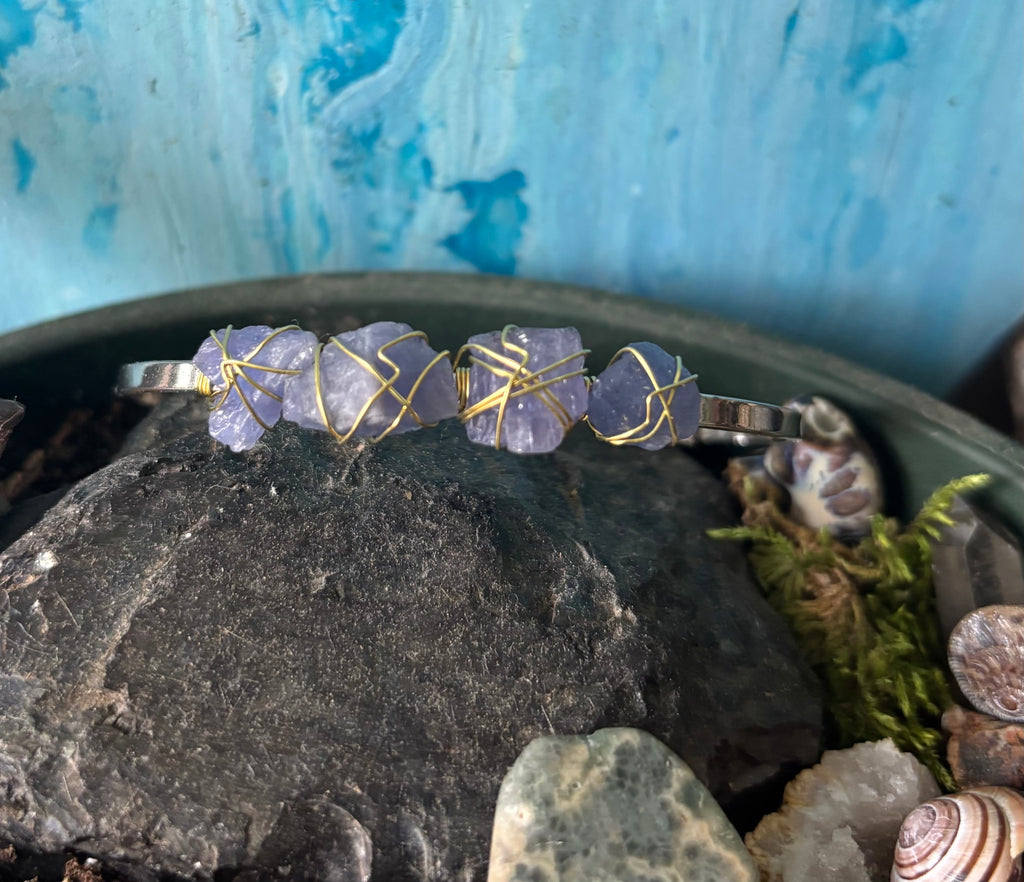 Raw Tanzanite Cuff