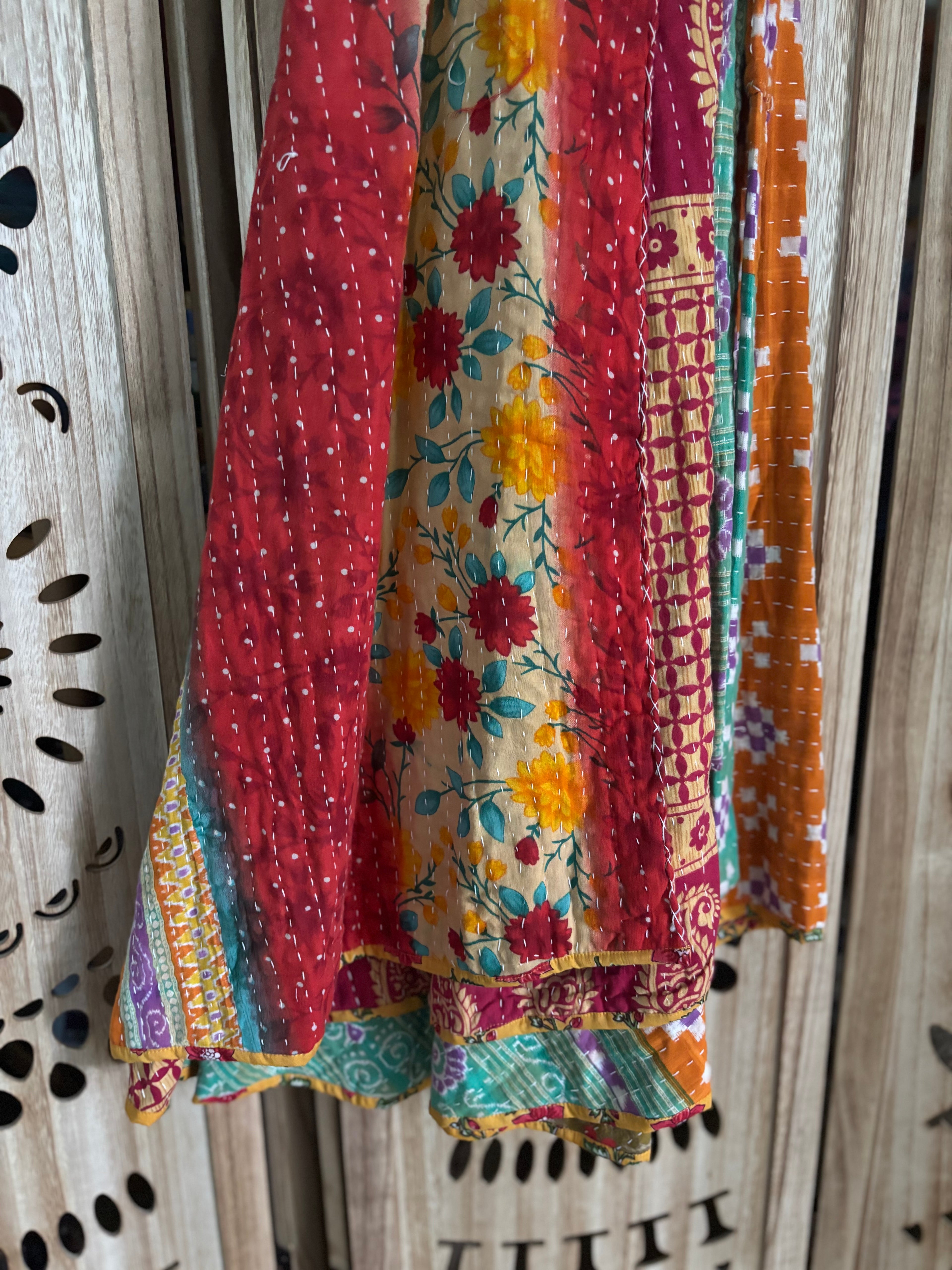 Kantha Wrap Skirt