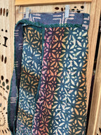 Indigo Kantha Wrap Skirt - Tribal Print