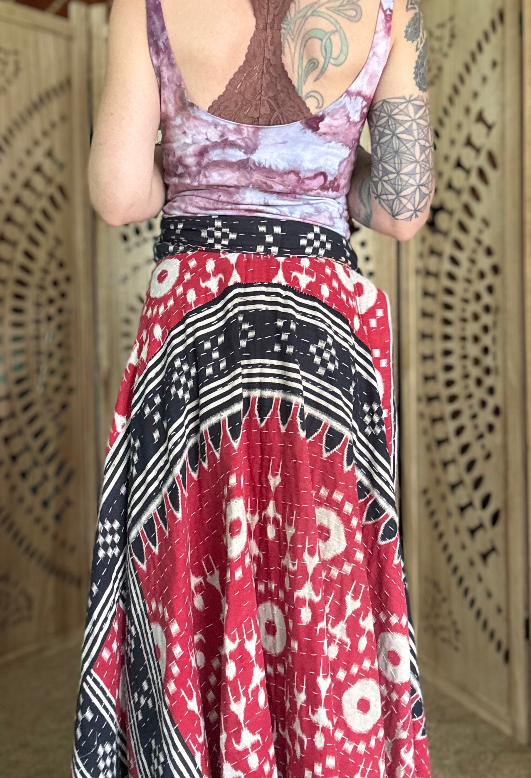 Kantha Wrap Skirt
