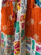 Handmade 100% Cotton Kantha Quilted Reversible Wide Leg Pants