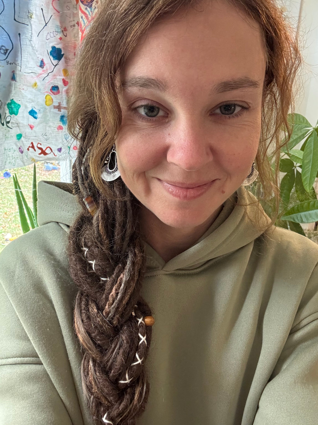 Bohemian Tribal Antique Silver on Brass Earrings