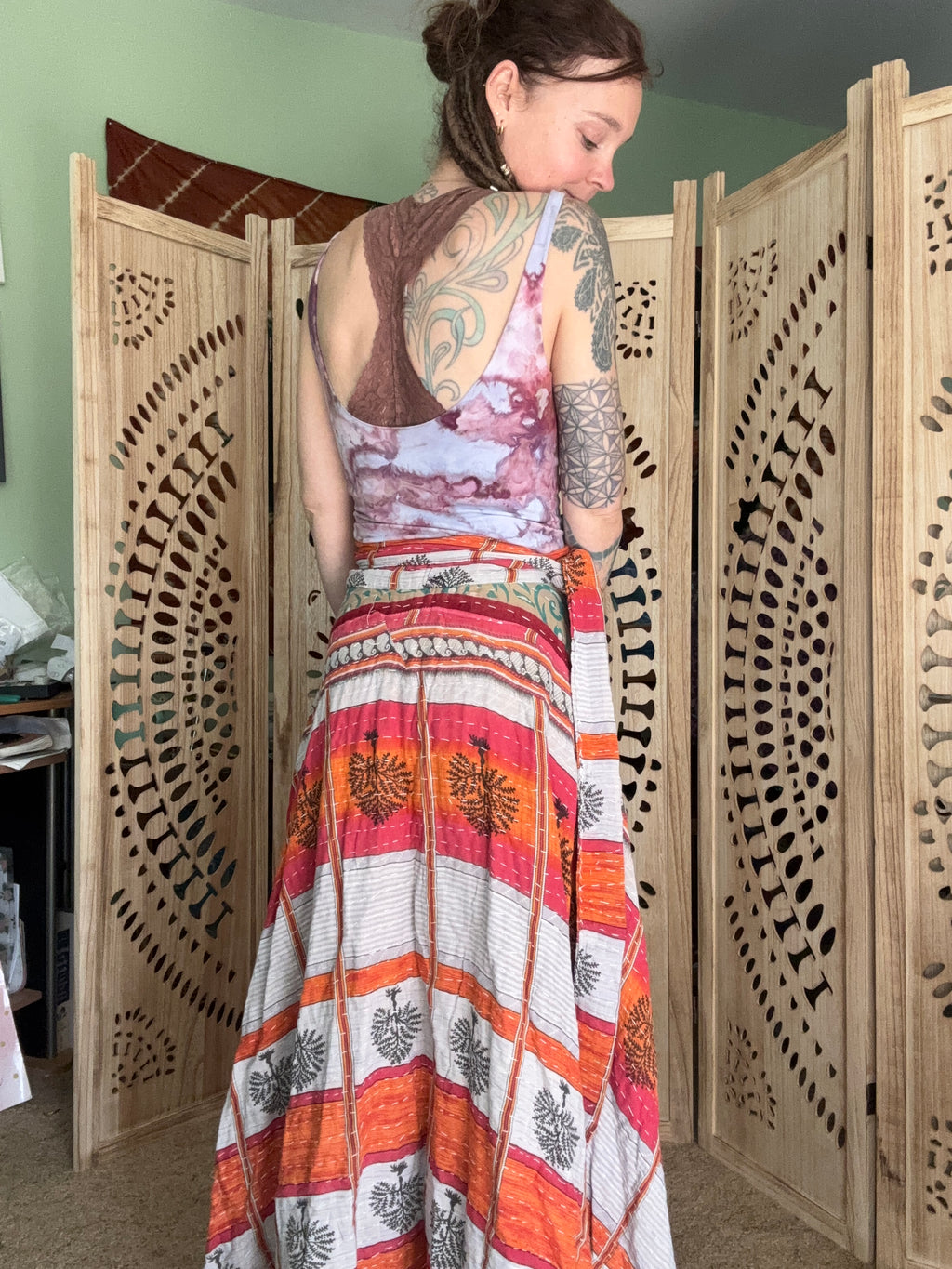 Kantha Wrap Skirt
