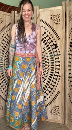 Kantha Wrap Skirt ~ Thick Fabric