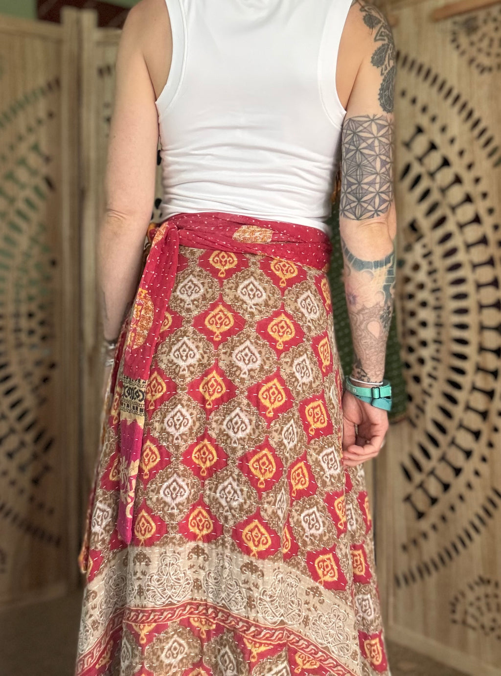 Kantha Wrap Skirt